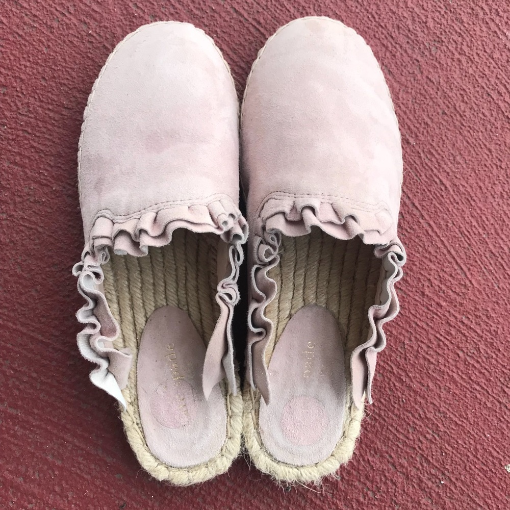 NWOB Kate Spade Laila Suede Espadrille Mules - Picture 2 of 5